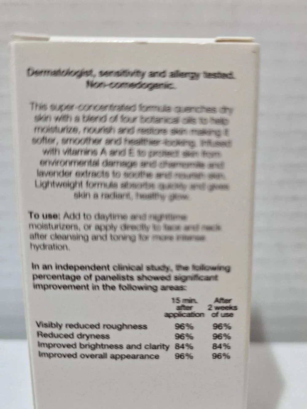 Rare BeautiControl Spa Solutions Radical Hydration Concentrate‎ .5 oz NIB